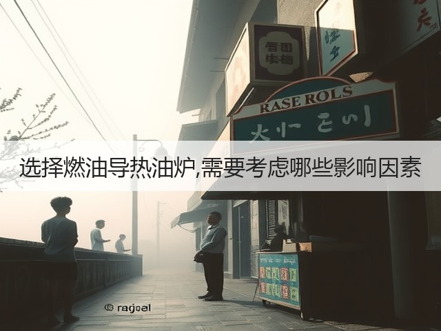 选择燃油导热油炉,需要考虑哪些影响因素(图1)