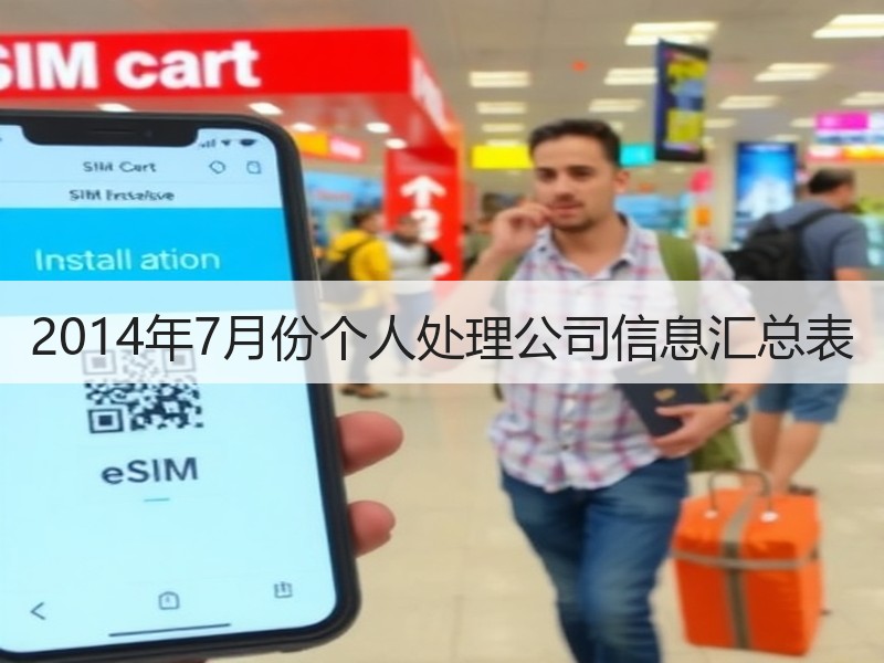 2014年7月份个人处理公司信息汇总表
