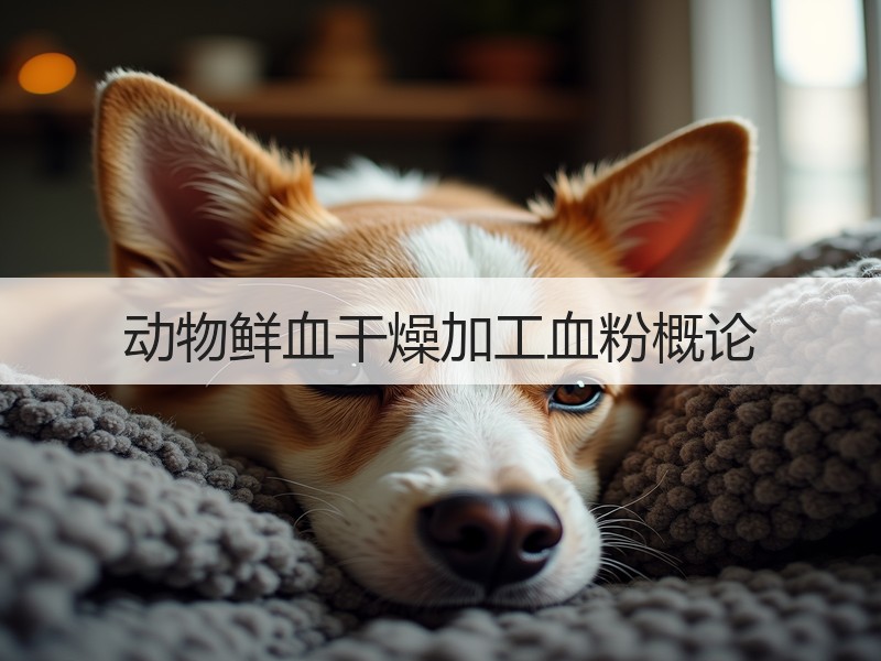 动物鲜血干燥加工血粉概论 动物鲜血干燥加工血粉概论