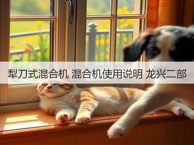 犁刀式混合机 混合机使用说明 龙兴二部 犁刀式混合机 混合机使用说明 龙兴二部