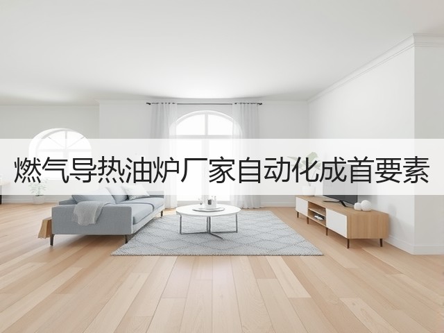 燃气导热油炉厂家自动化成首要素(图1)