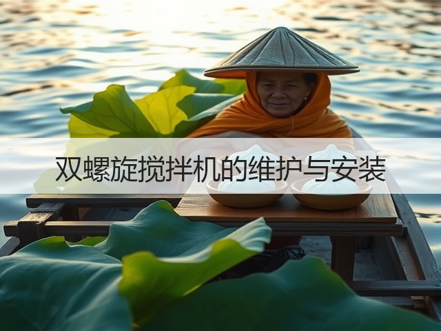 双螺旋搅拌机的维护与安装(图2)