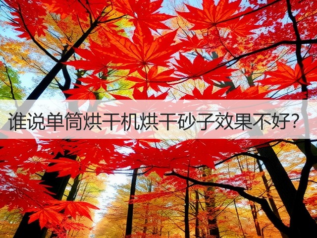 谁说单筒烘干机烘干砂子效果不好?(图1) 谁说单筒烘干机烘干砂子效果不好?(图1)