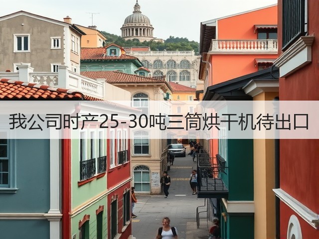 我公司时产25-30吨三筒烘干机待出口(图2)