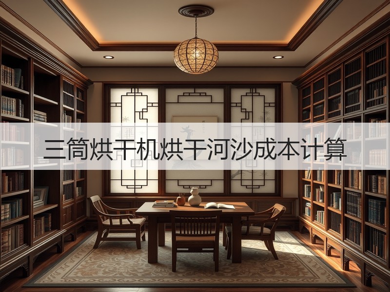 三筒烘干机烘干河沙成本计算