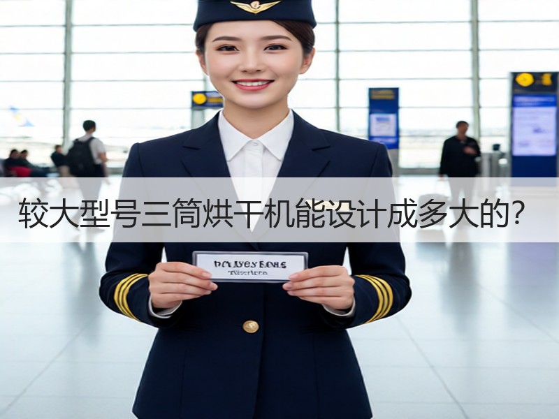 较大型号三筒烘干机能设计成多大的？