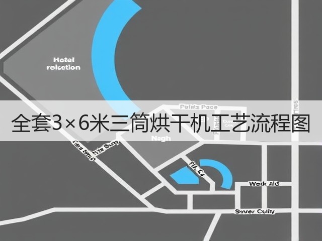 全套3×6米三筒烘干机工艺流程图(图1)
