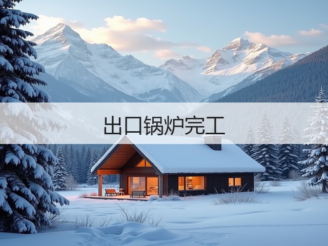 出口锅炉完工(图1) 出口锅炉完工(图1)