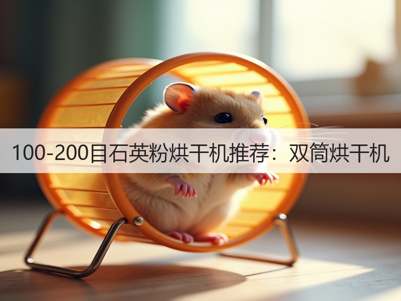 100-200目石英粉烘干机推荐:双筒烘干机 100-200目石英粉烘干机推荐:双筒烘干机