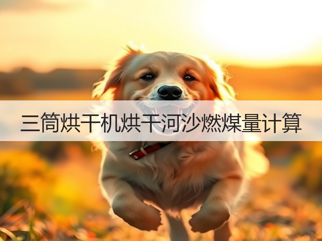 三筒烘干机烘干河沙燃煤量计算(图2) 三筒烘干机烘干河沙燃煤量计算(图2)