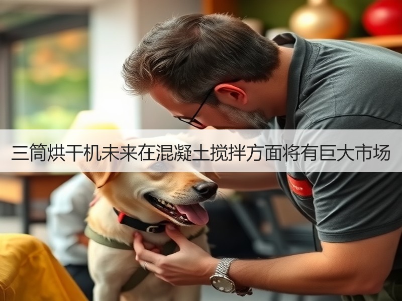 三筒烘干机未来在混凝土搅拌方面将有巨大市场