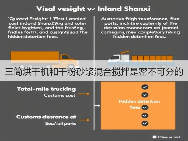 三筒烘干机和干粉砂浆混合搅拌是密不可分的