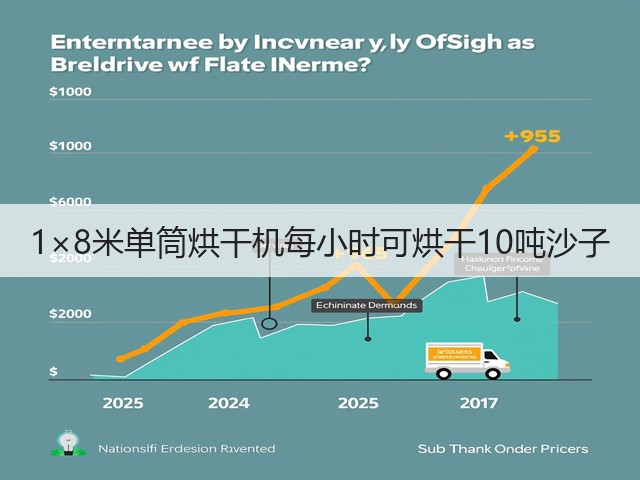 1×8米单筒烘干机每小时可烘干10吨沙子(图1)